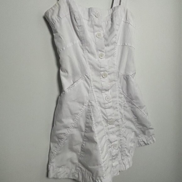 UO Teega Button Pinafore Mini Dress - Picture 4 of 7